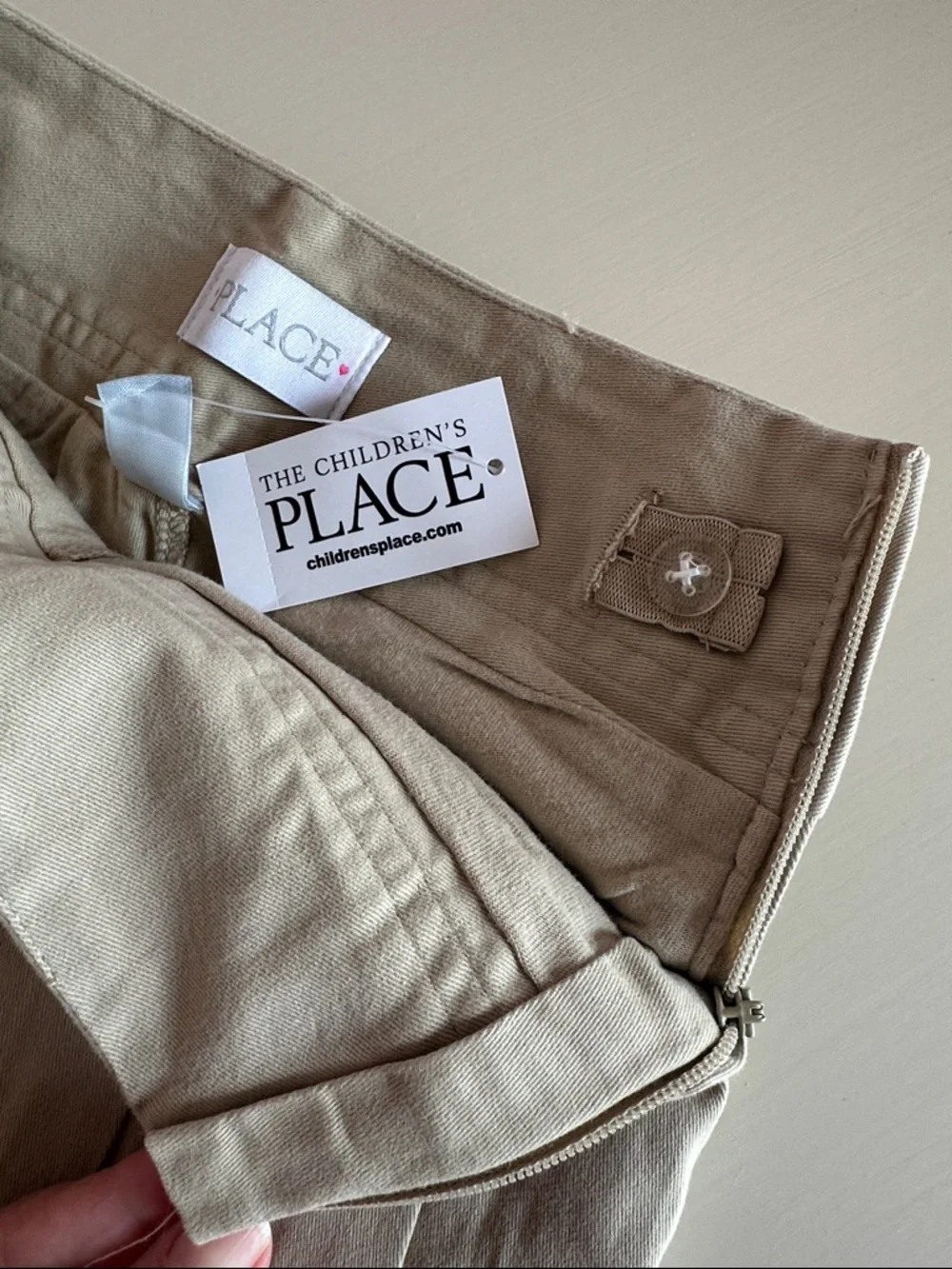 The Children's Place Khaki Pleated School Skort Size 5 Slim